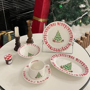 Vaisselle de Noël, assiettes en céramique, prix bas, bonne qualité, vaisselle de cuisine, assiette à dîner - Product Image 6