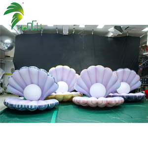 Tùy Chỉnh Đầy Màu Sắc Seashell <span class=keywords><strong>Inflatable</strong></span> <span class=keywords><strong>Float</strong></span> Vỏ Trôi Với Ánh Sáng LED Cho Biển Chủ Đề Trang Trí - Product Image 1