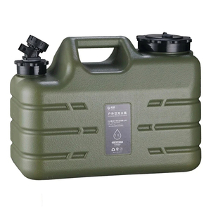 Seau à eau en plastique de 11 L, grande capacité, <span class=keywords><strong>bidon</strong></span> portable avec <span class=keywords><strong>robinet</strong></span> détachable, sans fuite, pour les voyages en plein air et la conduite - Product Image 1