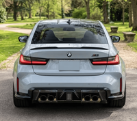 Diffuseur arrière en fibre de carbone sèche style LED-II G80 G82 pour BMW G80 M3 G82 M4 2022
