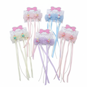 Elegante Fascia per Capelli in Raso Scintillante per Donne, Trendy Cerchietto con Fiori e Perle, Vendita all'Ingrosso di Accessori per Bambini - Product Image 2
