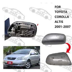 กระจกมองหลังฝาครอบหมวกสําหรับ Toyota COROLLA ALTIS 2001-2007 ไม่มีโคมไฟกระจกมองหลัง