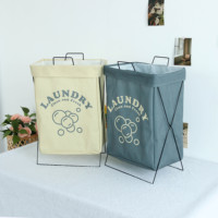 Panier de rangement pour vêtements sales en tissu, grand panier à linge pliable en tissu, sac à linge rectangulaire, panier à linge multifonctionnel