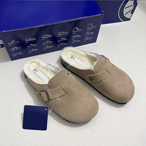 <span class=keywords><strong>Botas</strong></span> de Nieve para Mujer, Forradas de Felpa, Transpirables, Ligeras, Antideslizantes, Cómodas, Cálidas para Invierno, Estilo <span class=keywords><strong>Birkenstock</strong></span> - Product Image 1