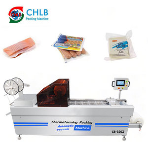 Termoformado totalmente automático Máquina <span class=keywords><strong>de</strong></span> envasado al vacío continuo Dátiles <span class=keywords><strong>de</strong></span> queso Fabricante <span class=keywords><strong>de</strong></span> máquinas <span class=keywords><strong>de</strong></span> envasado al vacío <span class=keywords><strong>de</strong></span> salchichas - Product Image 1