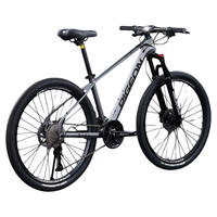 Vélo de montagne XT 24 pouces, 30 vitesses, fourche à suspension à ressort hélicoïdal, freins à disque hydrauliques, pliable pour hommes/femmes/jeunes