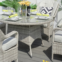 Ensemble de salon de jardin en aluminium tressé pour restaurant, table à manger familiale, canapé moderne résistant aux UV, mobilier d'extérieur imperméable pour hôtel