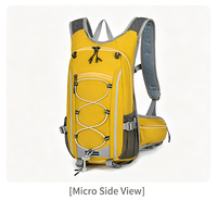 Sac à dos de montagne unisexe minimaliste et élégant, en nylon imperméable, portable, multi-compartiments, grand sac pour les randonnées quotidiennes