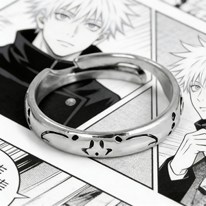 Anillos Ajustables de Anime, Anillo del Personaje Ryomen <span class=keywords><strong>Sukuna</strong></span>, Anillo de Aleación con Grabado de Dibujos Animados para <span class=keywords><strong>Cosplay</strong></span> - Product Image 1