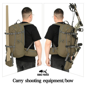 Mochila de Caza Gaf Force de 25L, Mochila de Senderismo para Exteriores con Marco de Aluminio y Compartimento de Hidratación, Unisex, Verde Ranger - Product Image 3