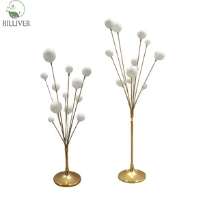 Accesorios para Bodas 	 Lámpara de Camino de Lujo con Forma de Manzana Dorada de 11 Brazos 	 Luces LED de Pilar con Forma de Burbuja de Árbol Feliz para Fiestas - Product Image 2