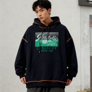 Sweat-shirt unisexe vintage à coupe ample pour hommes et femmes avec logo brodé imprimé numériquement, faible taxe d'importation pour l'automne - Product Image 1