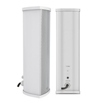 Système audio de sonorisation IP (PA) avec amplificateur, haut-parleur et microphone pour le projet d'aéroport