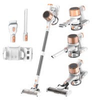 Aspirateur sans fil portatif, électrique, escamotable, à faible bruit, alimenté par batterie, technologie cyclonique verticale, pour usage domestique