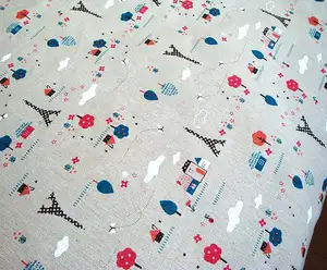 Custom design digital printed cotton fabric
