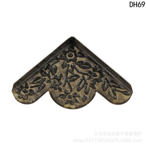 Protection d'angle antique en fer à motif floral 42 mm pour boîte en bois, support décoratif - Product Image 4