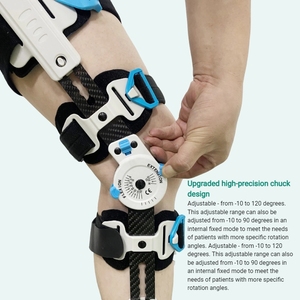 Attelle de soutien du genou réglable, stabilisateur, manchon de compression, récupération des ligaments articulaires, équipement sportif - Product Image 3