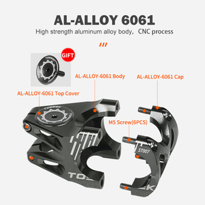สเต็<span class=keywords><strong>ม</strong></span>จักรยานอะลูมิเนียมอัลลอย TOSEEK T6 DH Ultralight MTB แบบสั้น ขนาด 31.8 <span class=keywords><strong>ม</strong></span><span class=keywords><strong>ม</strong></span>. 28.6 <span class=keywords><strong>ม</strong></span><span class=keywords><strong>ม</strong></span>. พร้อ<span class=keywords><strong>ม</strong></span>แคลมป์ยึดตะเกียบ 36-45 <span class=keywords><strong>ม</strong></span><span class=keywords><strong>ม</strong></span>. ความสูงแฮนด์ 36-45 <span class=keywords><strong>ม</strong></span><span class=keywords><strong>ม</strong></span>. - Product Image 3