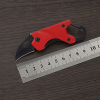 Couteau pliant EDC miniature personnalisé avec logo OEM YUEYANG, lame 3Cr13, manche en aluminium, couteau de poche avec mousqueton et ouvre-bouteille