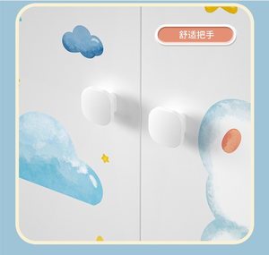 Armario de Guardería con Puerta Abierta y Estilo Moderno |   Armario de Plástico de Alta Calidad para Bebés con Diseño de Dibujos Animados y Cajones de Almacenamiento - Product Image 4