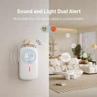 INKBIRD IAM-T2 Détecteur de CO2 d'intérieur Bluetooth 5.0 Moniteur de température et d'humidité avec surveillance de la qualité de l'air jusqu'à 100 m
