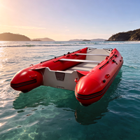 Kayak gonflable en PVC robuste pour 6 personnes, 450 cm / 15 pieds, stable et durable, canoë pour la pêche, les excursions, les sports nautiques récréatifs