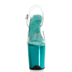 <span class=keywords><strong>Sandalias</strong></span> de <span class=keywords><strong>Plataforma</strong></span> con Punta Abierta de PVC Transparente, Tacón de Aguja de 20 CM, Parte Superior Transparente, Zapatos de Baile para Mujer, Brillantes, para Club, Suministro de Fábrica - Product Image 5