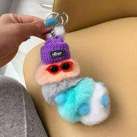 Nouveau mignon porte-clés dessin animé en peluche poupée sac pendentif créatif voiture petit cadeau porte-clés
