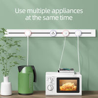 Interrupteur de prise murale de cuisine Smart Office Power Track Prise coulissante avec prise UK/US/EU pour la maison ou le bureau
