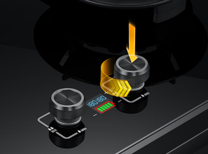 เตาแก๊สแบบฝาปิดกระจกดีไซน์ทันสมัย 2 หัวเตา แบบพกพา สำหรับใช้ในรถบ้าน - Product Image 5