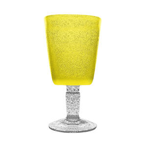 MEMENTO - CALICE DA VINO SERIE GOBLET IN VETRO GIALLO 30CL - Product Image 1