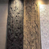 Vigas de Madera Artificial de PU Ligeras e Impermeables, Vigas de Poliuretano Imitación Madera, Imitación Piedra de PU para Decoración Interior y Exterior