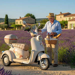 Holladay Hoge Kwaliteit 50Km Bereik Per Vermogen <span class=keywords><strong>3</strong></span> Wielen Elektrische Scooter Instelbare Snelheid Met Achterste Laadbak Elektrische Driewieler - Product Image 1