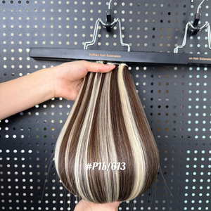 Extensions de cheveux russes double trame Remy 2026, invisibles, sans perte de cheveux, trame Genius - Product Image 4