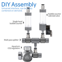 Régulateur de CO2 pour aquarium Mufan avec clapet anti-retour, compteur de bulles, électrovanne magnétique, vanne de réduction de pression de CO2 pour aquarium MUFAN