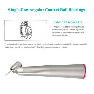 Manipolo Dentale Contrangolo CP-Z45L a Bassa Velocità con Anello Rosso Moltiplicatore 1:4.2 a 45 Gradi per Micromotore Elettrico - Product Image 2