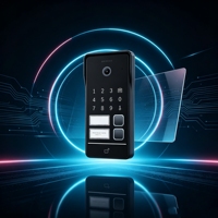 Interphone vidéo IP extérieur avec clavier numérique, contrôle d'accès par mot de passe et RFID, caméra et visiophone pour système d'appartement