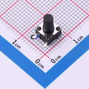 J4B0953110 Tactile Switch SMD-4P,6x6mm Switch Single Pole Single Throw Round Button 2.6N 6mm - Product Image 1