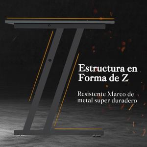 <span class=keywords><strong>Escritorio</strong></span> Gaming RGB con Tira de Luces LED, Mesa de Computadora en <span class=keywords><strong>Forma</strong></span> de <span class=keywords><strong>L</strong></span> Negra, Estación de Trabajo para Gamers - Product Image 3