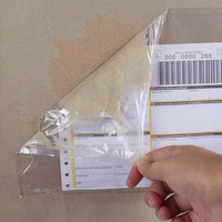 Enveloppes d'expédition en plastique transparent imperméables en gros, pochettes, impression en gravure, sérigraphie, étiquette d'expédition autocollante
