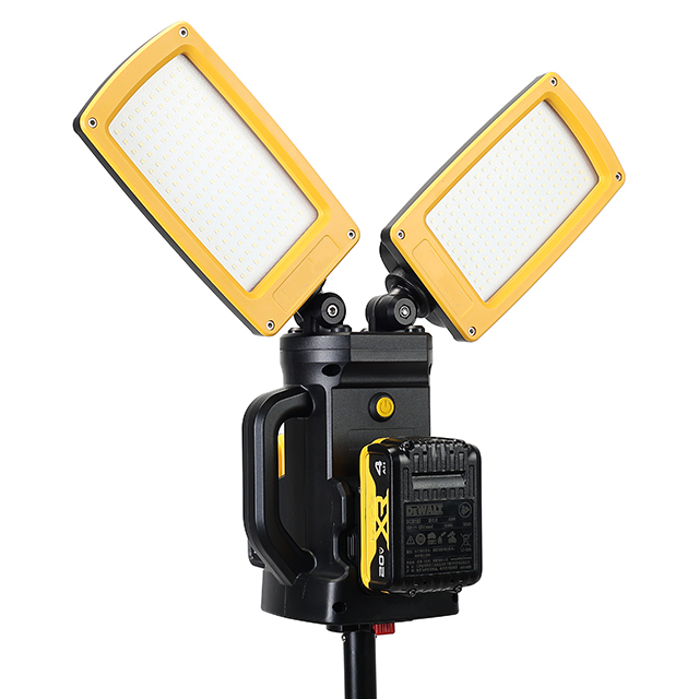 Portable Rechargeable LED Working Light with Adjustable Color Temperature and Brightness IP65 Rating Cordless Design