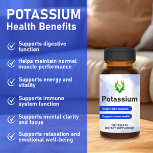 Tabletas de Potasio OEM ODM con Potasio que Ayudan a Relajar los Músculos, Apoyan la Salud Ósea y la Función Digestiva, Suplemento para la Concentración - Product Image 2