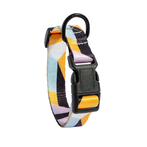 Collier pour chien PUPE moderne, élégant, luxueux, doux, grand format, imprimé, à libération rapide, en nylon résistant, imperméable, personnalisé - Product Image 1