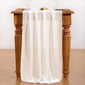 Caminos <span class=keywords><strong>de</strong></span> <span class=keywords><strong>mesa</strong></span> <span class=keywords><strong>de</strong></span> gasa Otoño Acción <span class=keywords><strong>de</strong></span> Gracias Boho Rústico 29x120 pulgadas Decoración <span class=keywords><strong>DE</strong></span> BODA <span class=keywords><strong>Camino</strong></span> <span class=keywords><strong>de</strong></span> <span class=keywords><strong>mesa</strong></span> - Product Image 2