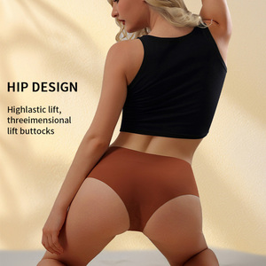 Sous-vêtements pour femmes à taille basse, sous-vêtements de sport de <span class=keywords><strong>yoga</strong></span> à séchage rapide, culottes en soie glacée, triangle lisse, sous-vêtements sexy - Product Image 6