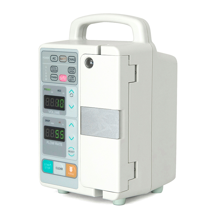 Bomba de infusión electrónica de la UCI del hospital, bomba de infusión iv con calentador
