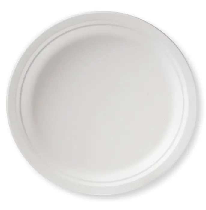 disposable plates biodegradable sugarcane bagasse 6/9 inch round plate