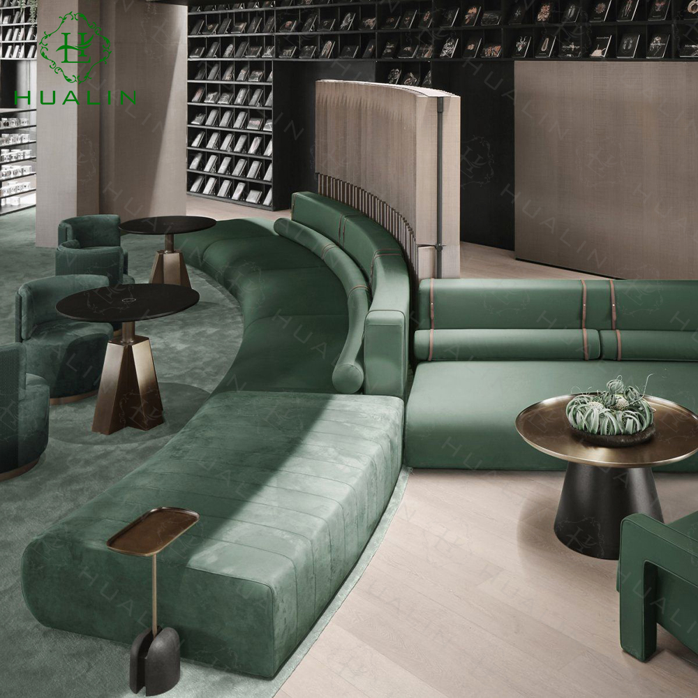 restaurant circular sofa