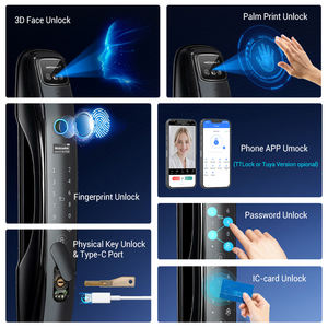 Tediton impermeabile automatico elettrico esterno Wi-Fi cameraTuya digitale tuya 3d riconoscimento del volto smart <span class=keywords><strong>serratura</strong></span> della porta - Product Image 3