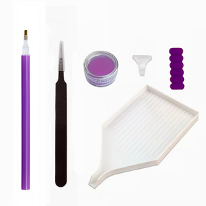 A-112 Kit de Bricolage Artistique Gothique avec Peinture Diamantée, Boîte Mystère Esthétique Sombre et Strass DIY - Product Image 4
